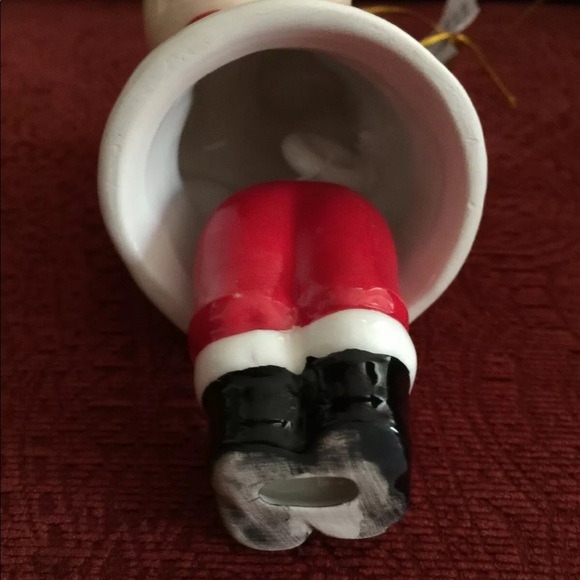 CERAMIC SANTA BELL ORNAMENT XMAS CHRISTMAS - Picture 6 of 6